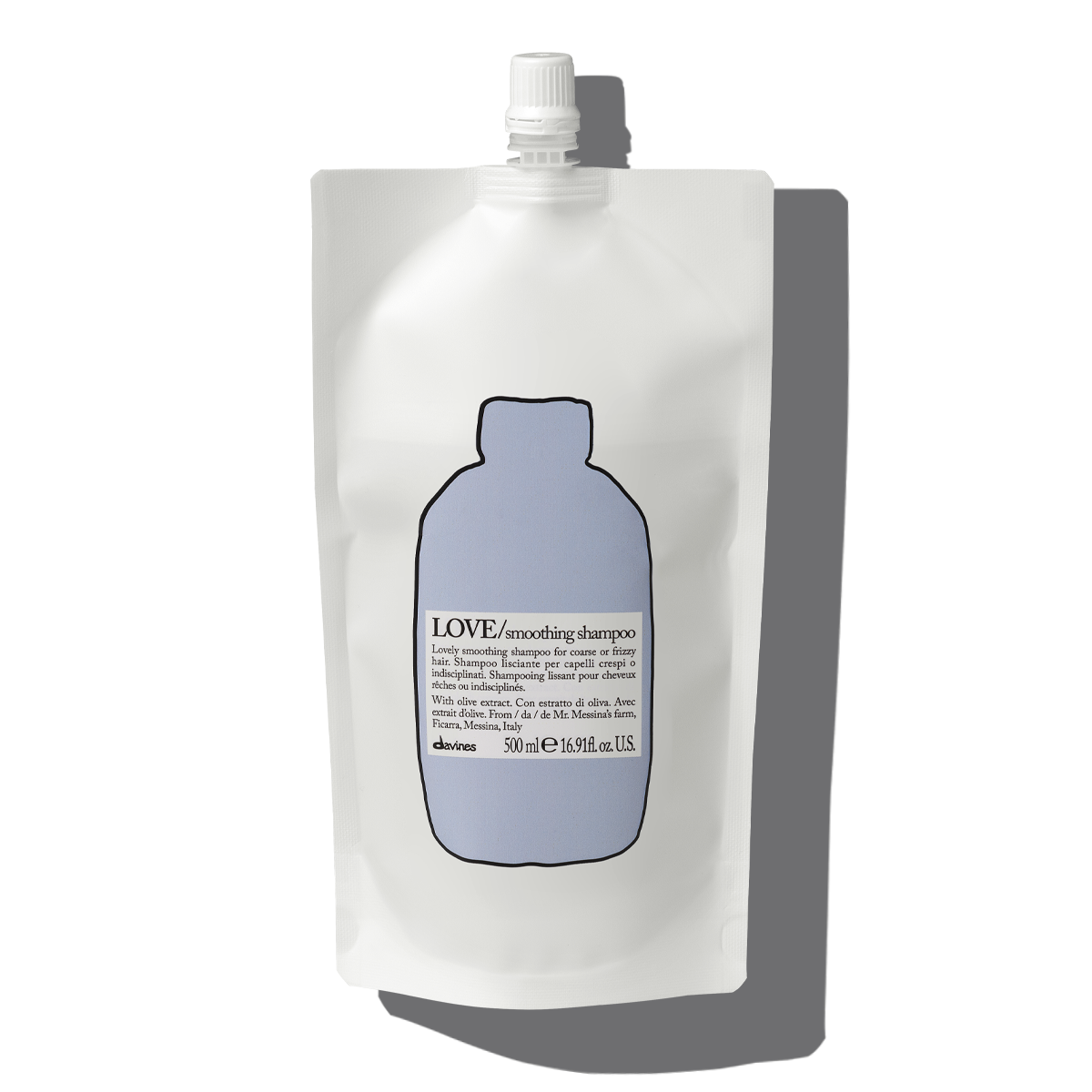 LOVE Smoothing Shampoo 500 ml refill 1  Davines